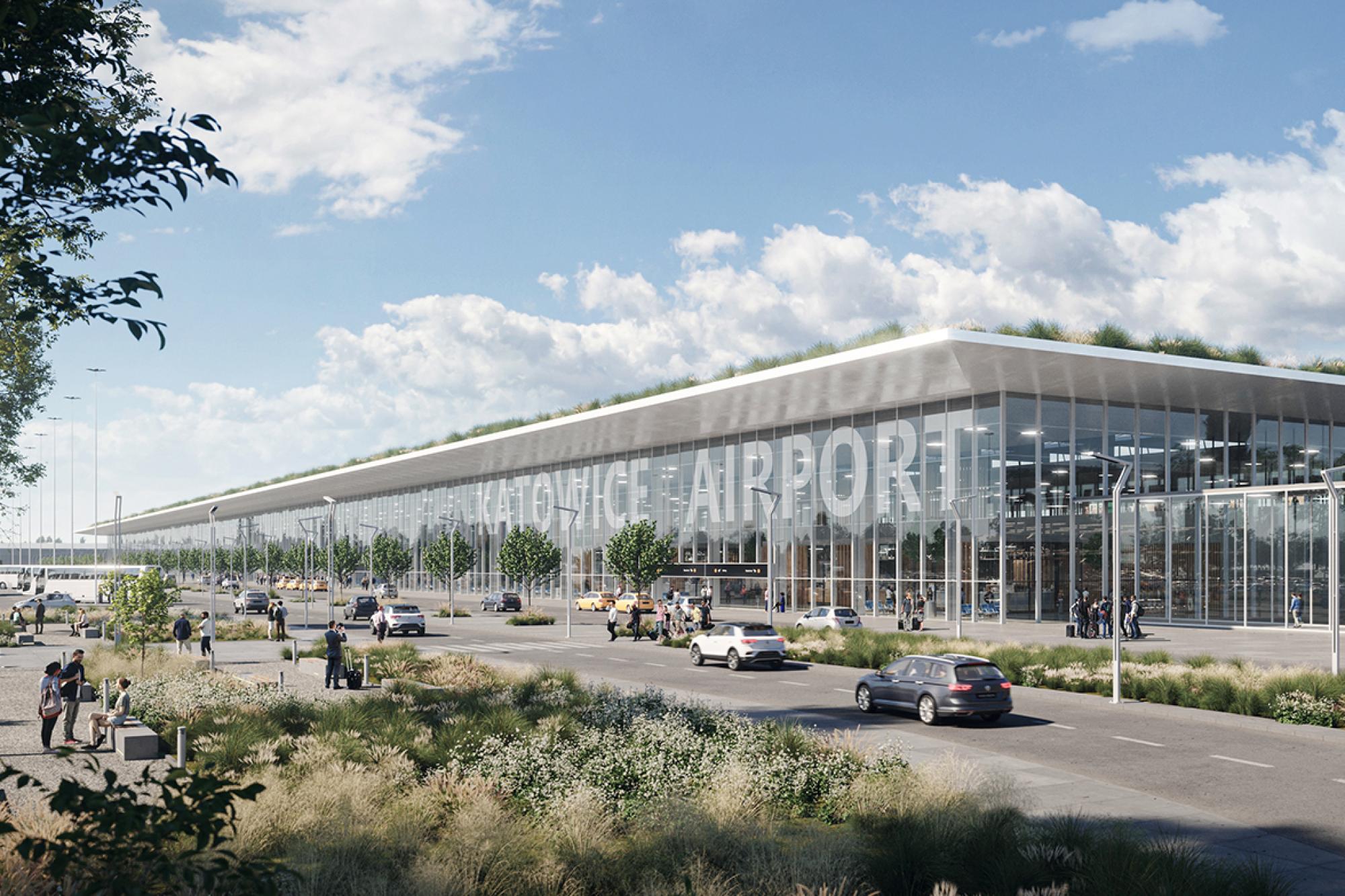 Główny terminal pasażerski / Program inwestycyjny Katowice Airport 2024–2032