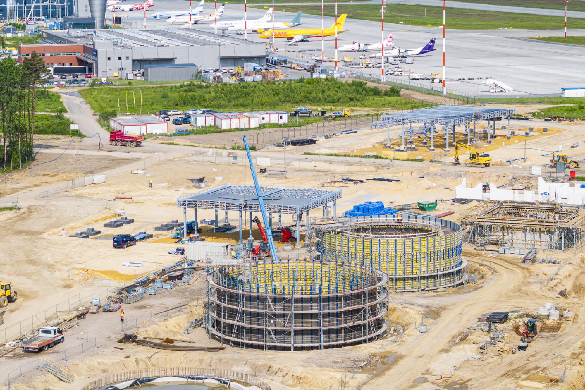 Maj 2025 - budowa węzła multimodalnego do przeładunku towarów i paliw / Program inwestycyjny Katowice Airport 2024–2032