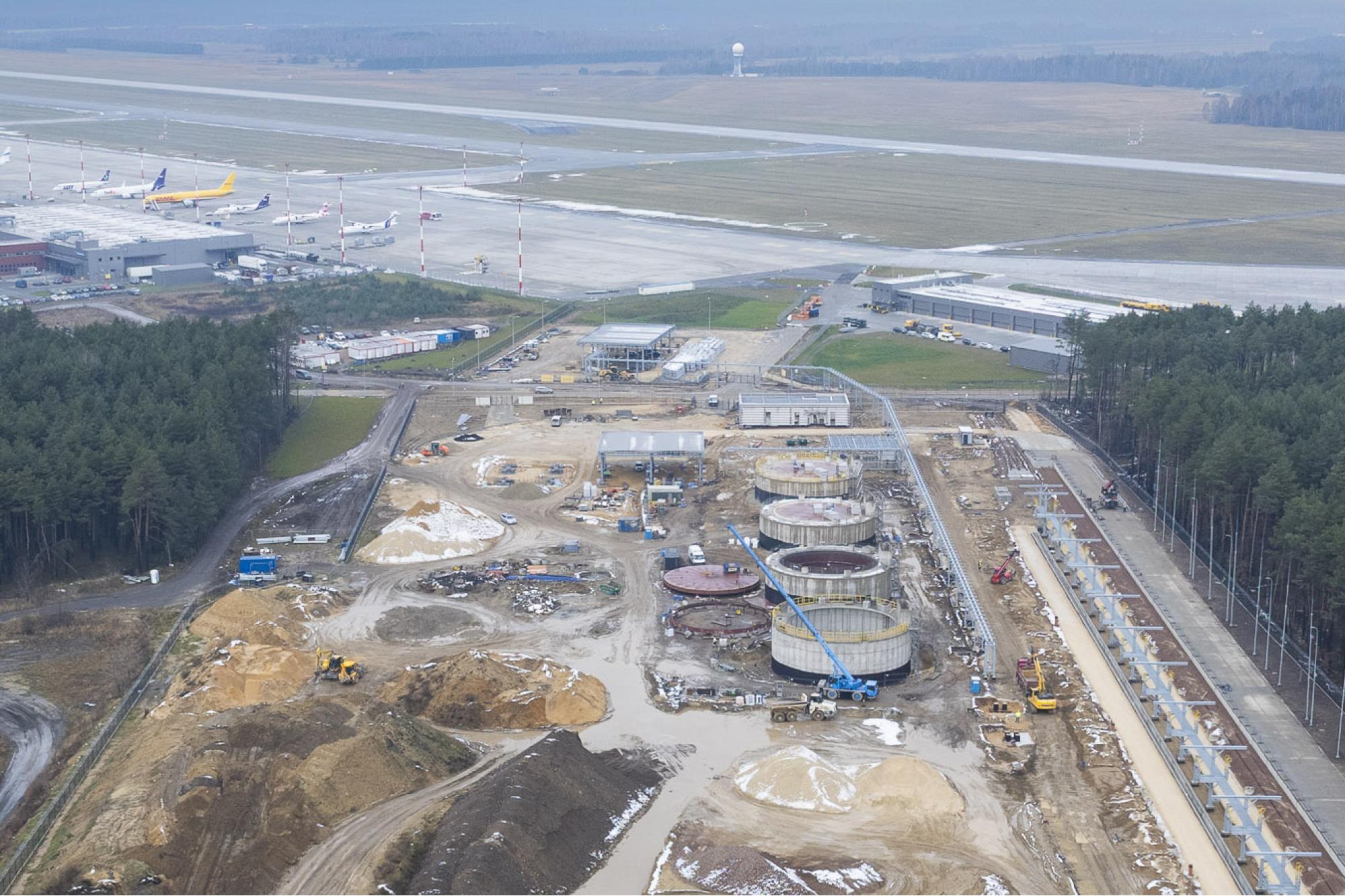 Listopad 2025 - budowa węzła multimodalnego do przeładunku towarów i paliw / Program inwestycyjny Katowice Airport 2024–2032