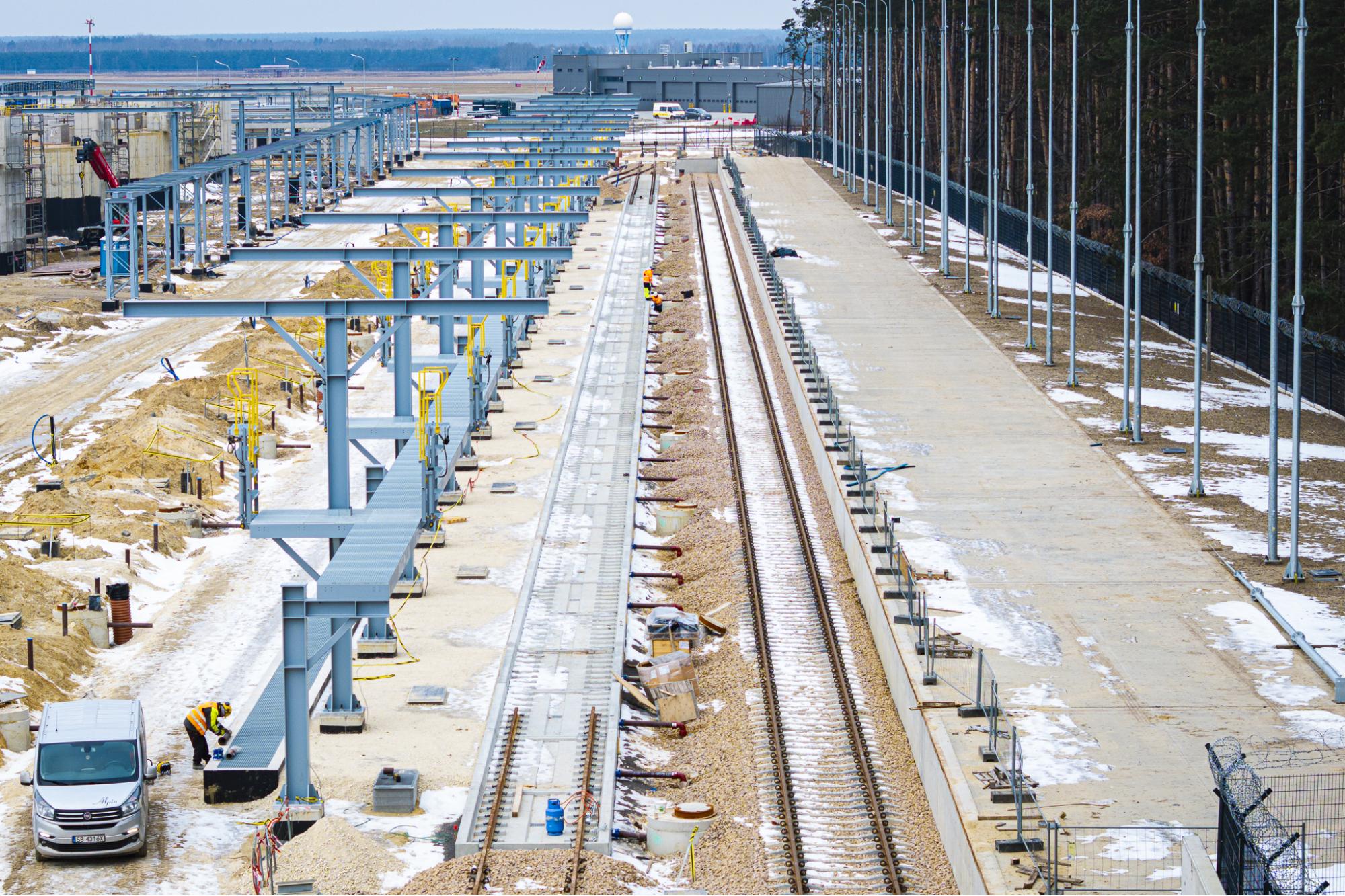 Styczeń 2026 - budowa węzła multimodalnego do przeładunku towarów i paliw / Program inwestycyjny Katowice Airport 2024–2032