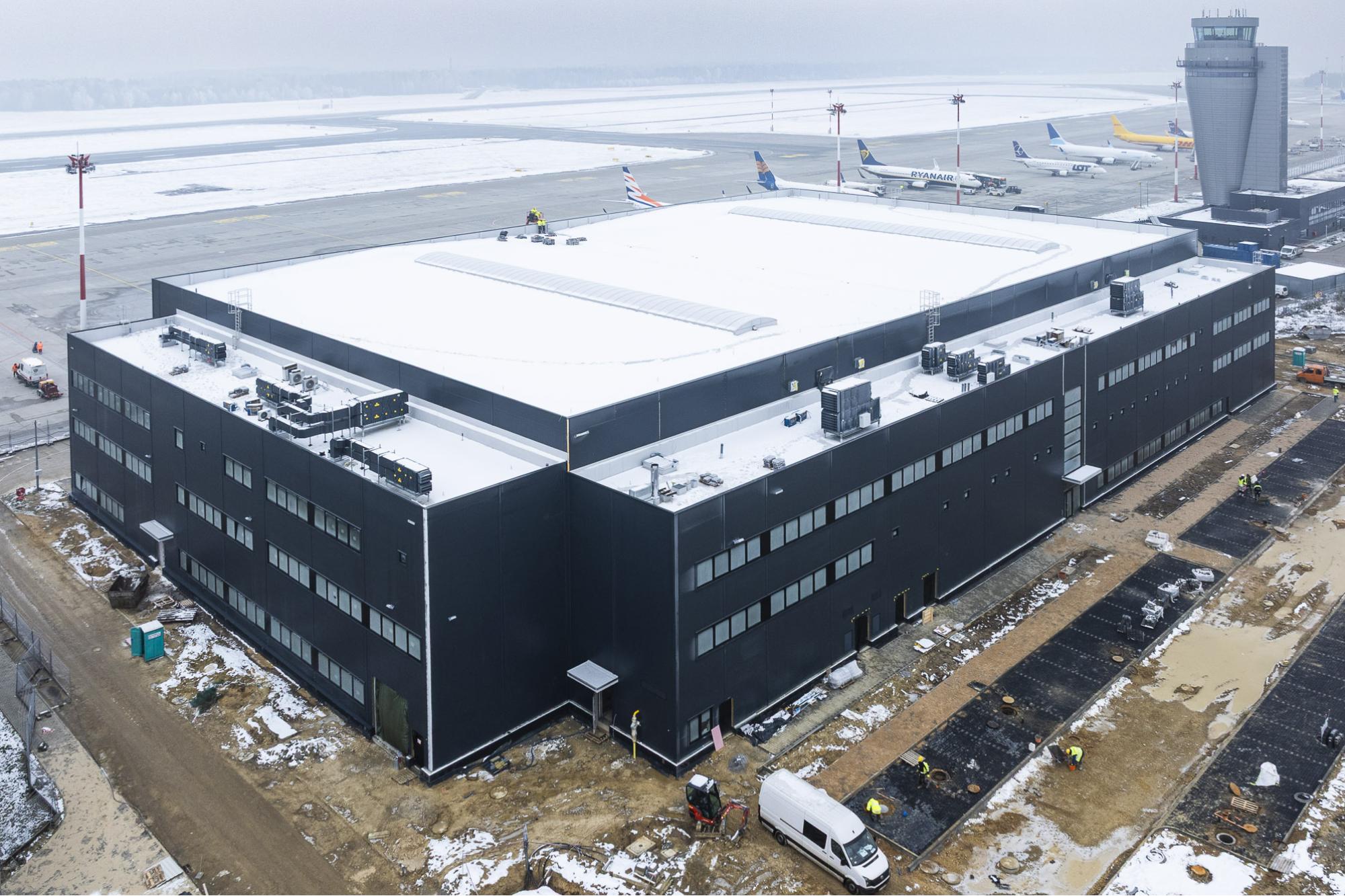 Listopad 2025 - Budowa hangaru H4 / Program inwestycyjny Katowice Airport 2024–2032