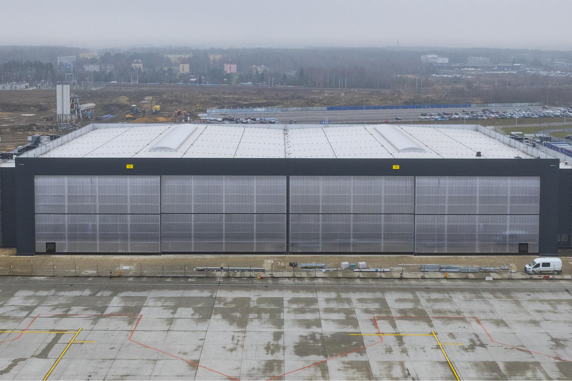 Grudzień 2025 - Budowa hangaru H4 / Program inwestycyjny Katowice Airport 2024–2032
