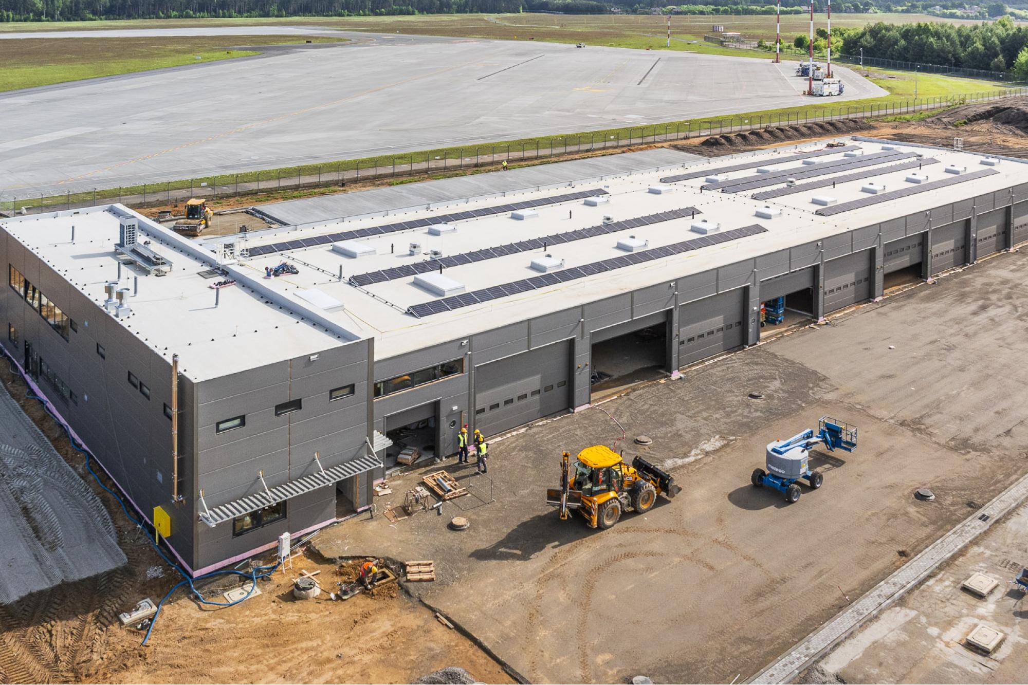 Maj 2025 - Budowa nowej bazy służb utrzymania lotniska / Program inwestycyjny Katowice Airport 2024–2032